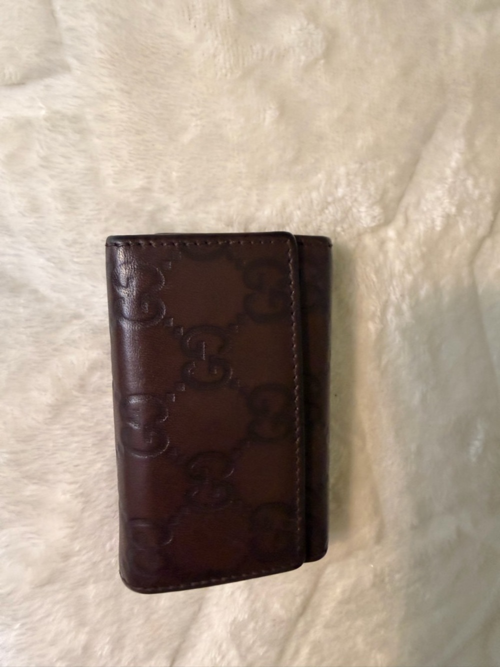 Gucci brown Guccissima leather key case. - Picture 2 of 16